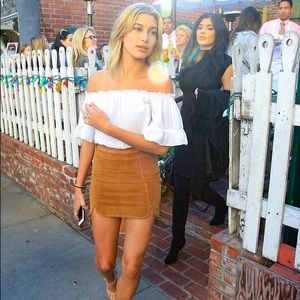 Brandy Melville Tan Raquel Skirt